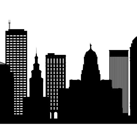 Buffalo Skyline Printable Buffalo New York Black White Wall Etsy