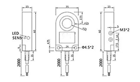 Ring Inductive Proximity Sensor Switch Abs Npn Pnp No Nc Sn Mm Ip