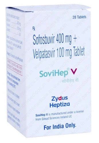 Sovihep V Sofosbuvir And Velpatasvir Tablets 400 Mg 100 Mg At Rs