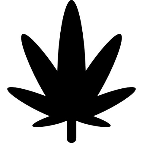 Hoja De Marihuana Icono Gratis