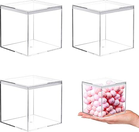 Amazon Kamehame Acrylic Boxes For Display 3 Pack Clear Plastic