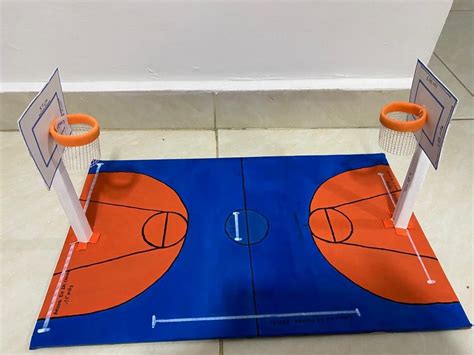 Maqueta De Una Cancha De Baloncesto Cardboard Model School Board