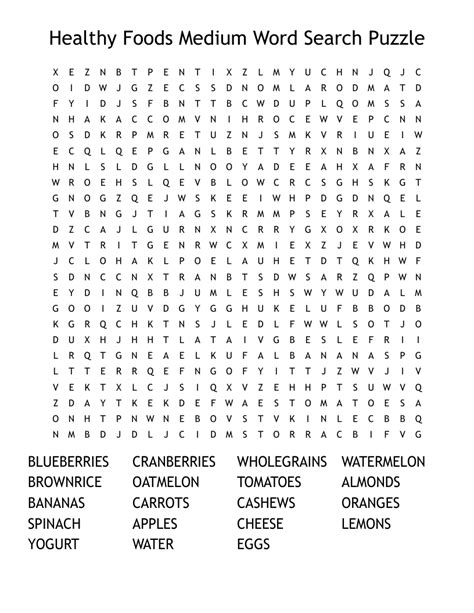 Medium Word Searches Printable Prntbl Concejomunicipaldechinu Gov Co