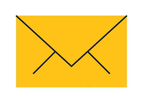 Yellow Envelope Mail 6072665 Vector Art At Vecteezy