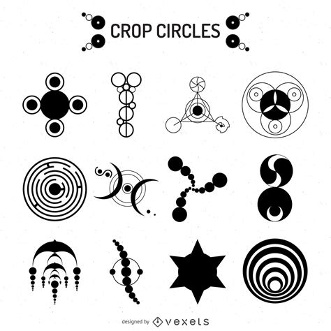 Crop Circles Illustrations Vector Download
