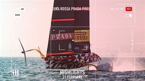 Luna Rossa Prada Pirelli Prototype Day Summary Th America S Cup