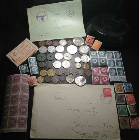 WW2/WW1/ SILVER coin's Nazi German Reich Europe coin stamp lot booklet/cover's | #1933033326