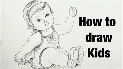 How to draw kids | Drawing babies | Toddler - YouTube