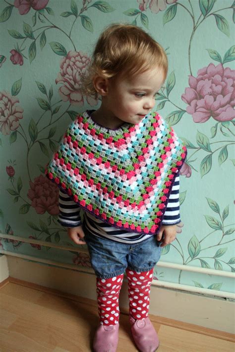 Bosliefje Gehaakte Kinderponcho Crocheted Poncho