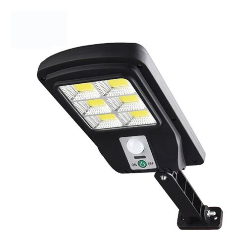 Mini Lumin Ria Led Solar Poste Rua Parede Sensor Cob Cont