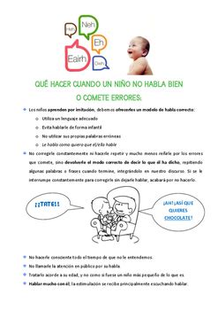 Logopedia en especial Cuando un niño no habla bien pautas básicas