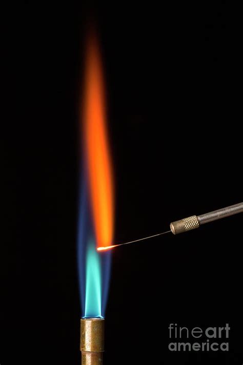 Flame Test For Calcium Photograph By Martyn F Chillmaidscience Photo