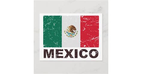 Mexico Vintage Flag Postcard Zazzle