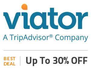 Viator Promo Codes Deals Upto Off For