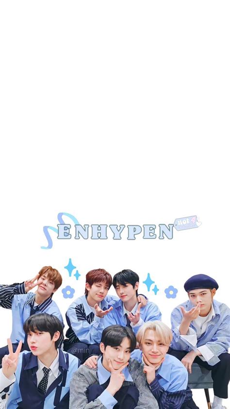 Enhypen Ot7 Wallpaper Cute Blue Aesthetic Blue Aesthetic Kpop