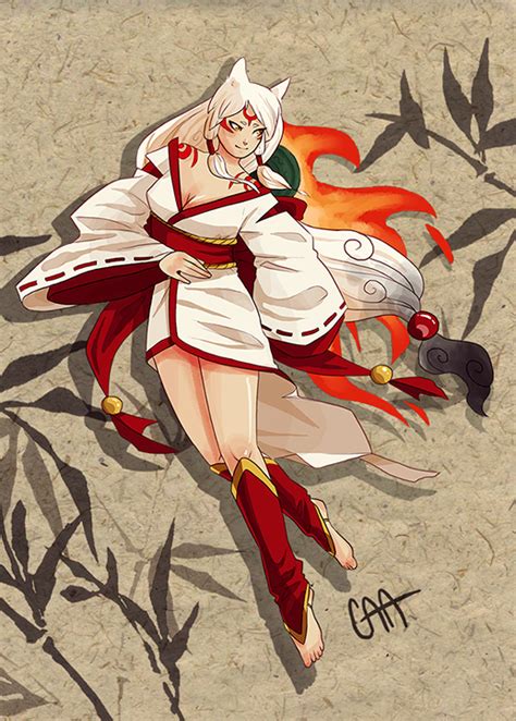 Amaterasu Amaterasu Okami Anime Wolf