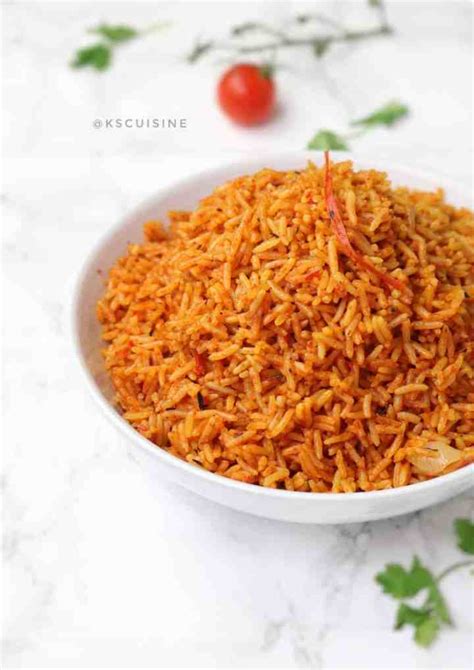 Jollof Rice Nigerian Jollof Rice K S Cuisine