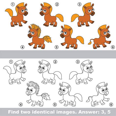 2500 Horse Puzzle Stock Illustrations Royalty Free Vector Graphics