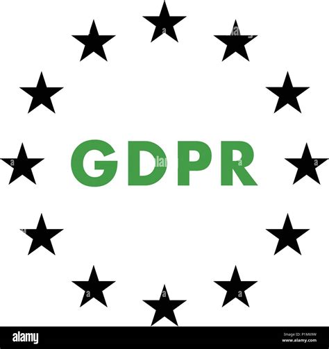 Gdpr Flat Icon Vector Illustration On A White Background Stock Vector Image And Art Alamy