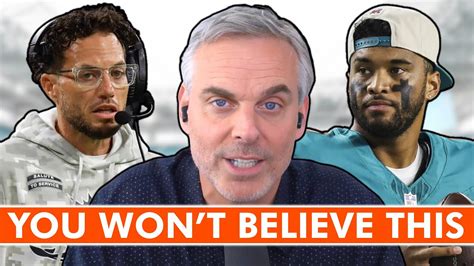 What Colin Cowherd Had To Say About The Miami Dolphins YouTube