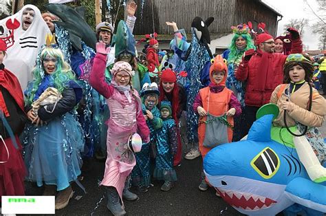 Sensationelle Gruppen Zogen Beim Faschingszug Durch Den Markt Hahnbach