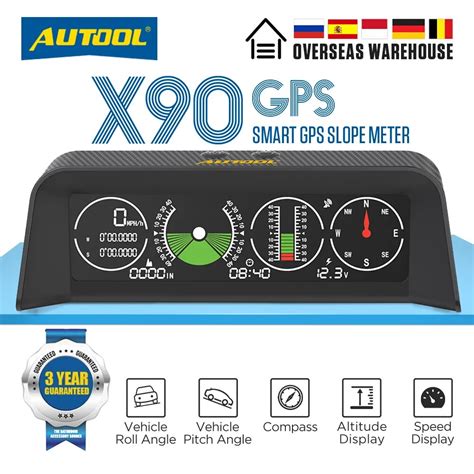 Autool X Gps Hud Compteur De Vitesse De Voiture Inclinom Tre Auto V