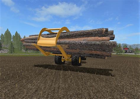 Wheelloader Log Fork V10 For Ls 17 Farming Simulator 2025 Mod Ls