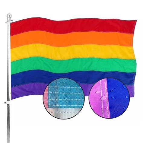 Buy Lgbtq Gay Pride Rainbow X Outdoor Sewn Stripes Heavy Duty Lgbt