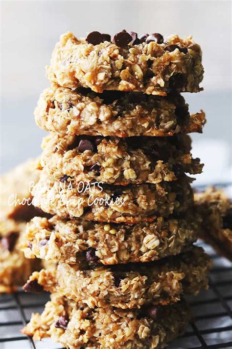 Banana Oats Chocolate Chip Cookies Recipe Diethood