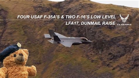 F 35A S F 16 S Low Level Flying Dunmail Raise LFA17 Lake District