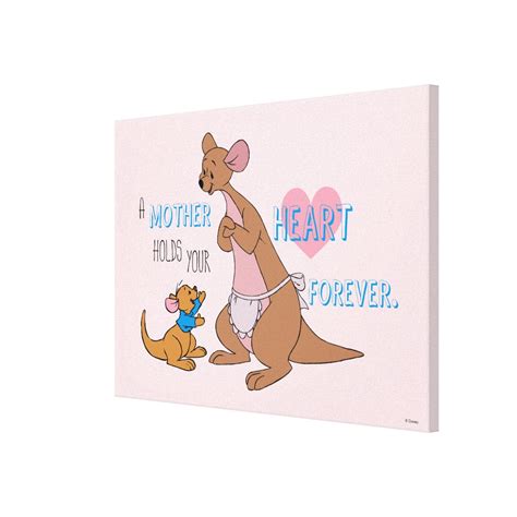 Kanga & Roo | Mother Quote Canvas Print | Zazzle