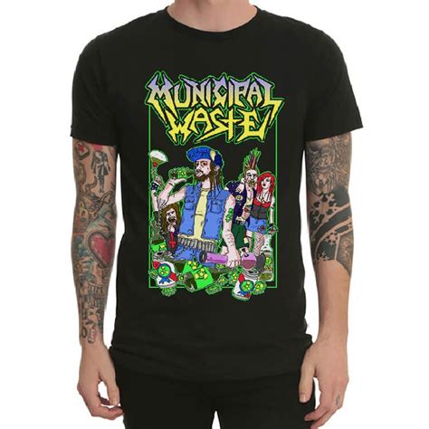 Municipal Waste Rock Band Tshirt for Men | WISHINY