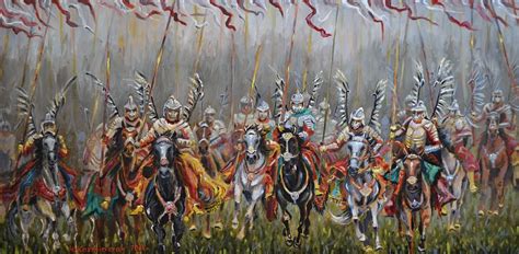 Husaria Polish Hussars Obraz Olejny 100x50 Cm Winged Hussars