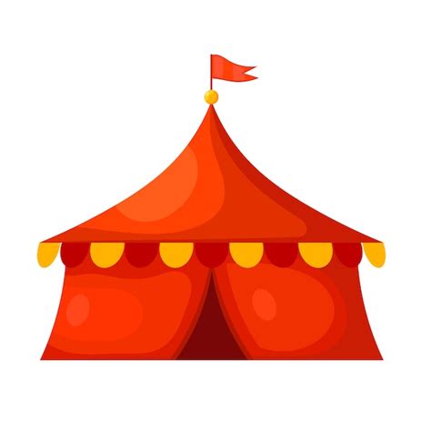 Premium Vector | Cartoon circus tent