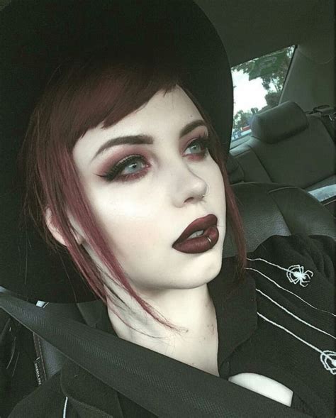 Brown Hair Brown Lips Goth Makeup Makeup Looks Dark Makeup