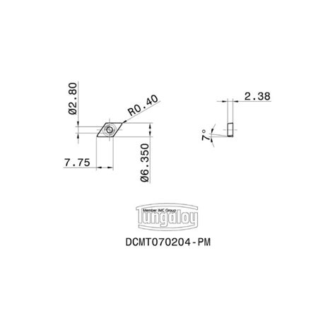 Inserto De Torneado Dcmt Pm Ah Tungaloy Ferrindustrial Store