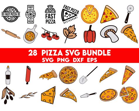 Pizza Svg Bundle Pizza Svg Pizza Slice Pepperoni Pizza Slice Svg