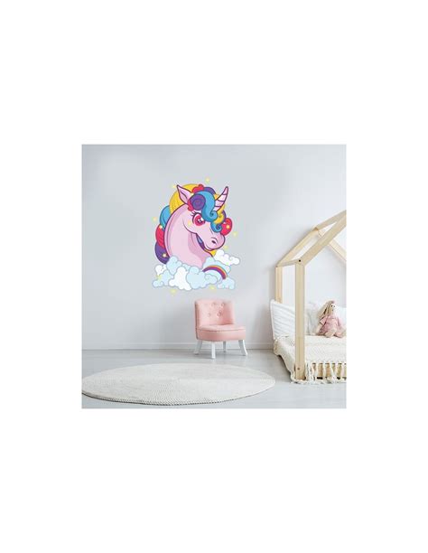 Sticker Mural Licorne Arc En Ciel D Coration Chambre Fille F Erique