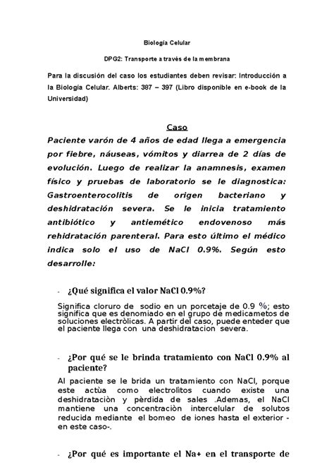 2 celula biologia Biología Celular DPG2 Transporte a través de la