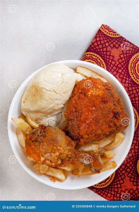 Chicken Deep Fried South African Street Food Style Stock Photo Image