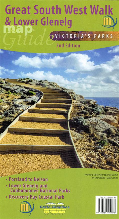 Great South West Walk And Lower Glenelg Map Green Trails Australia