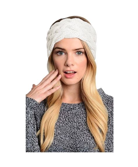 Womens Winter Knitted Headband Crochet Twist Hair Band Headwrap Hat