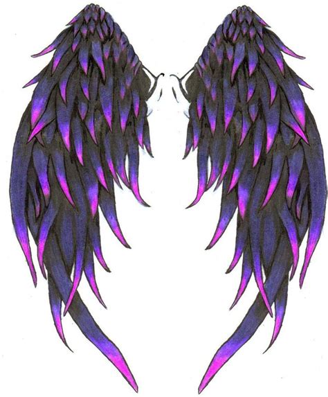 Coloured Wings For Steph By Greenwtch87 Angel Wings Tattoo Angel