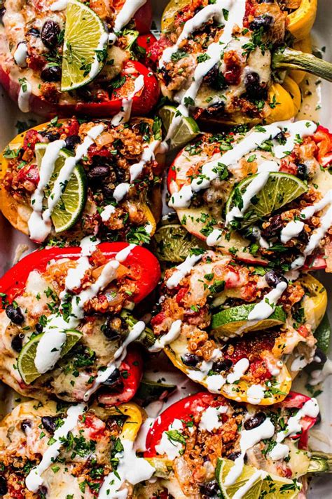 Stuffed Peppers With Quinoa And Beef Easy Healthy