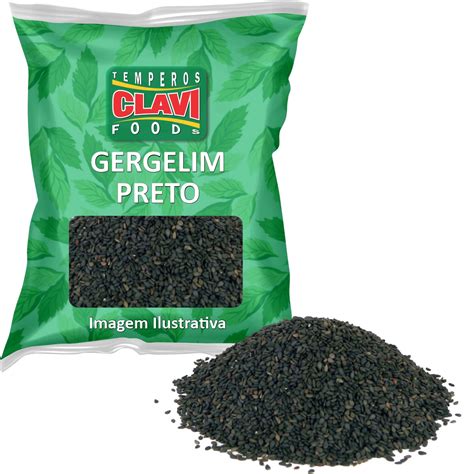 Gergelim Preto Despeliculado Premium Natural Sem Conservantes Puro