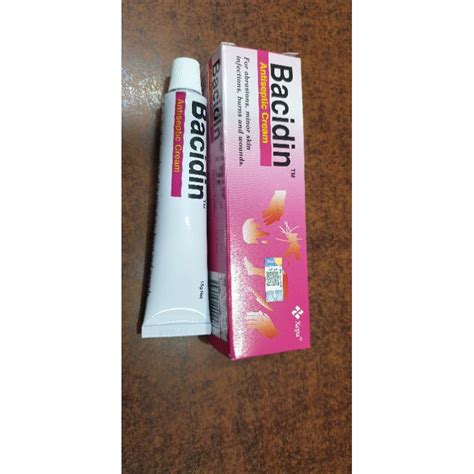 Bacidin Antiseptic Cream 15g Shopee Malaysia