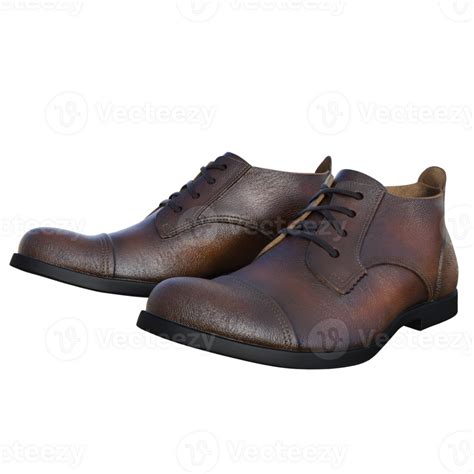 Pair Of Leather Shoes Isolated 3d 24764424 Png