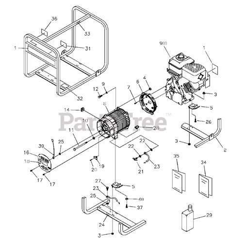 Generac Portable Generator Propane Parts Diagram Generac Wat