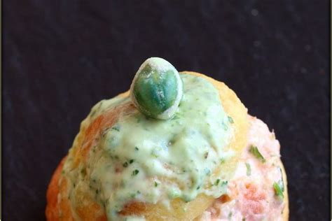 Recette de Petits choux truite fumée wasabi