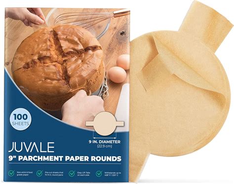 Parchment Paper Rounds 100 Count 9 Inch Parchment Rounds Round